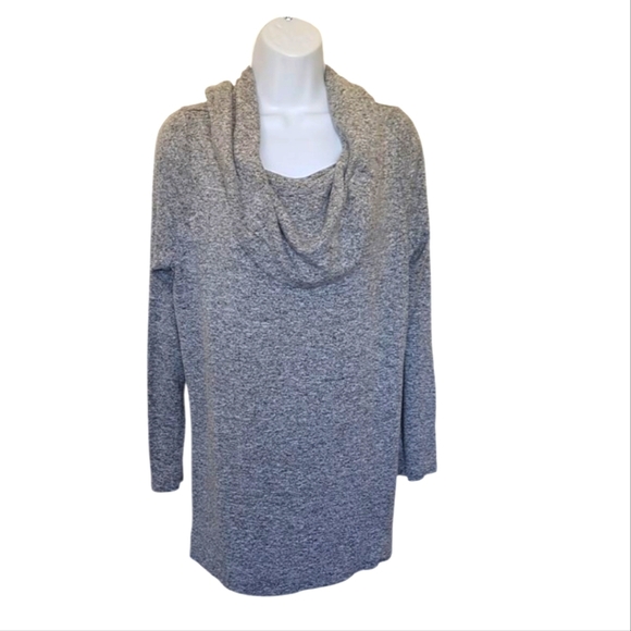 Chico's Zenergy Gray Cowl Neck Top Size 2 - Picture 1 of 6